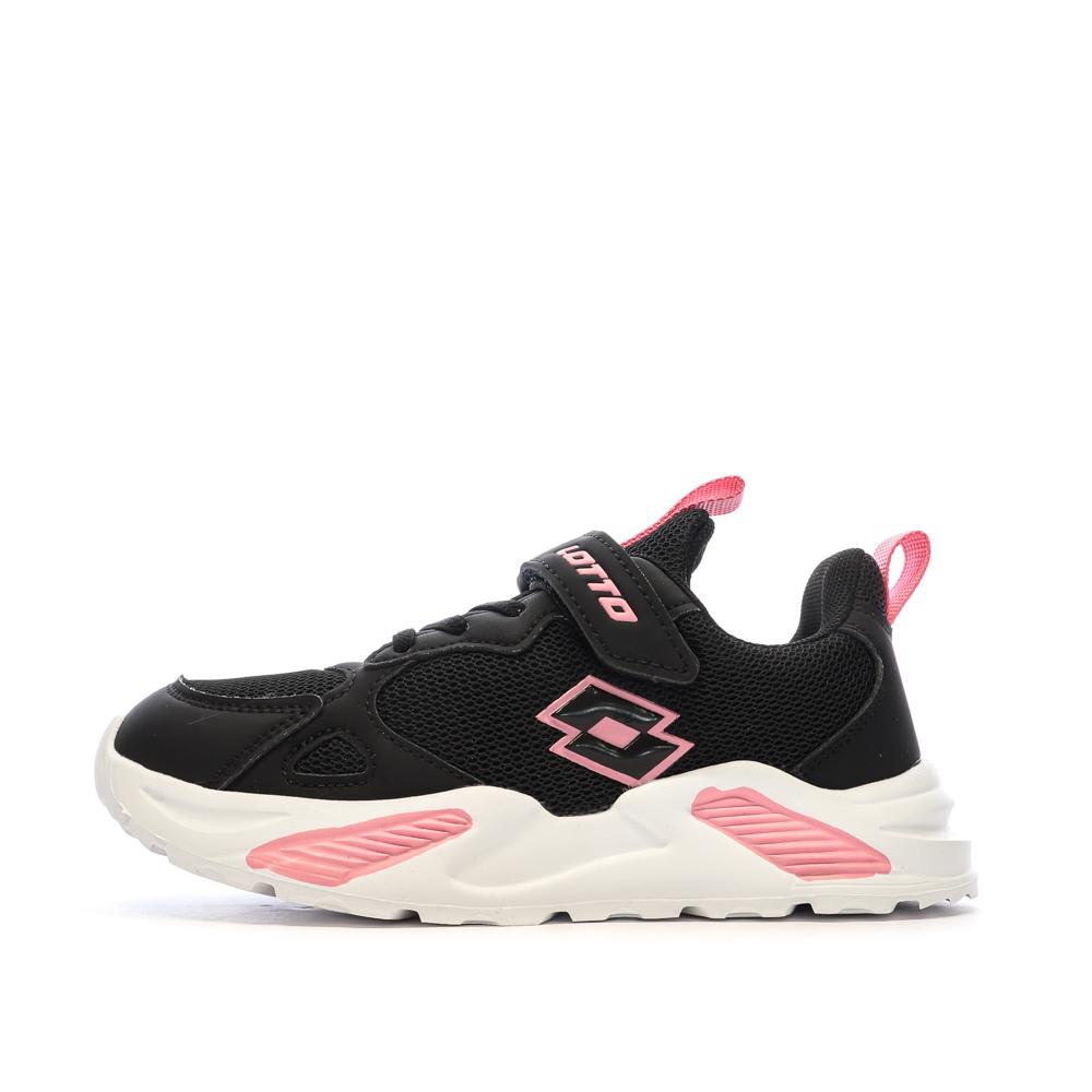 Baskets Noires/Roses Fille Lotto Bologna pas cher