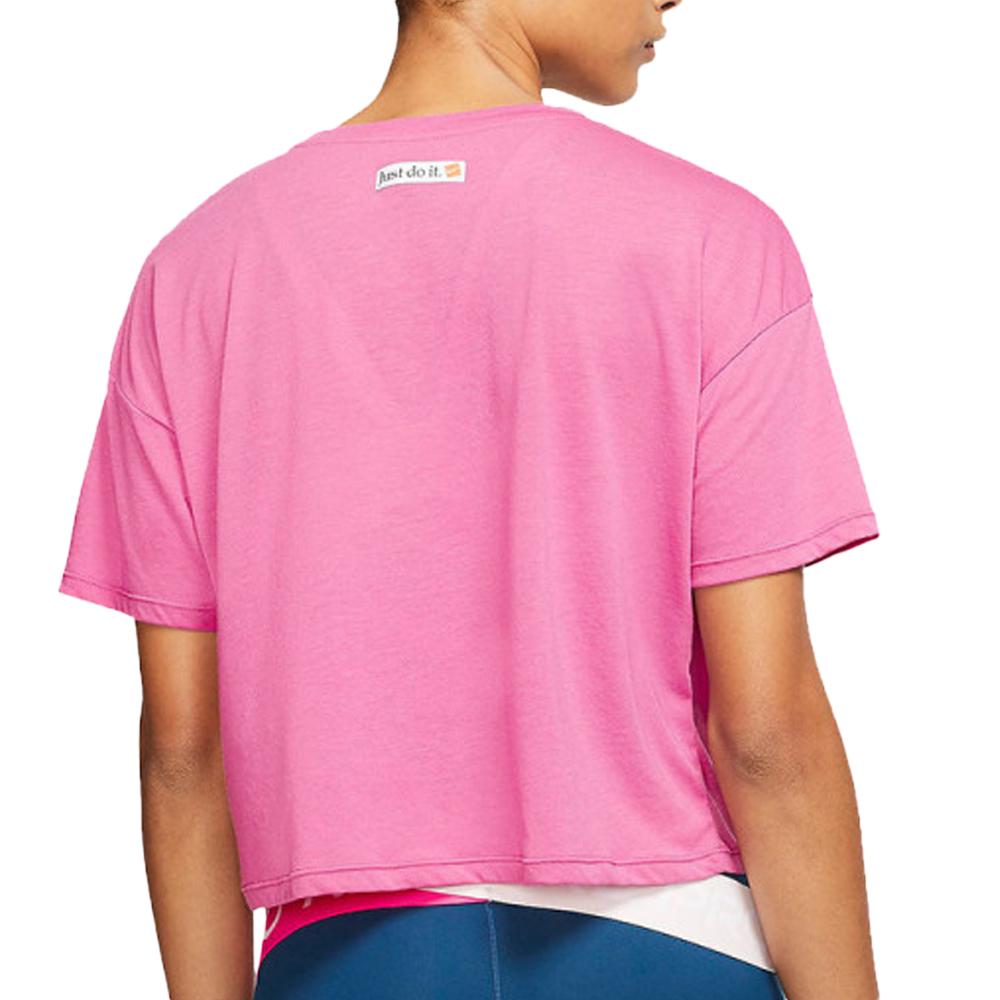 T-shirt Rose Femme Nike Icnclsh vue 2