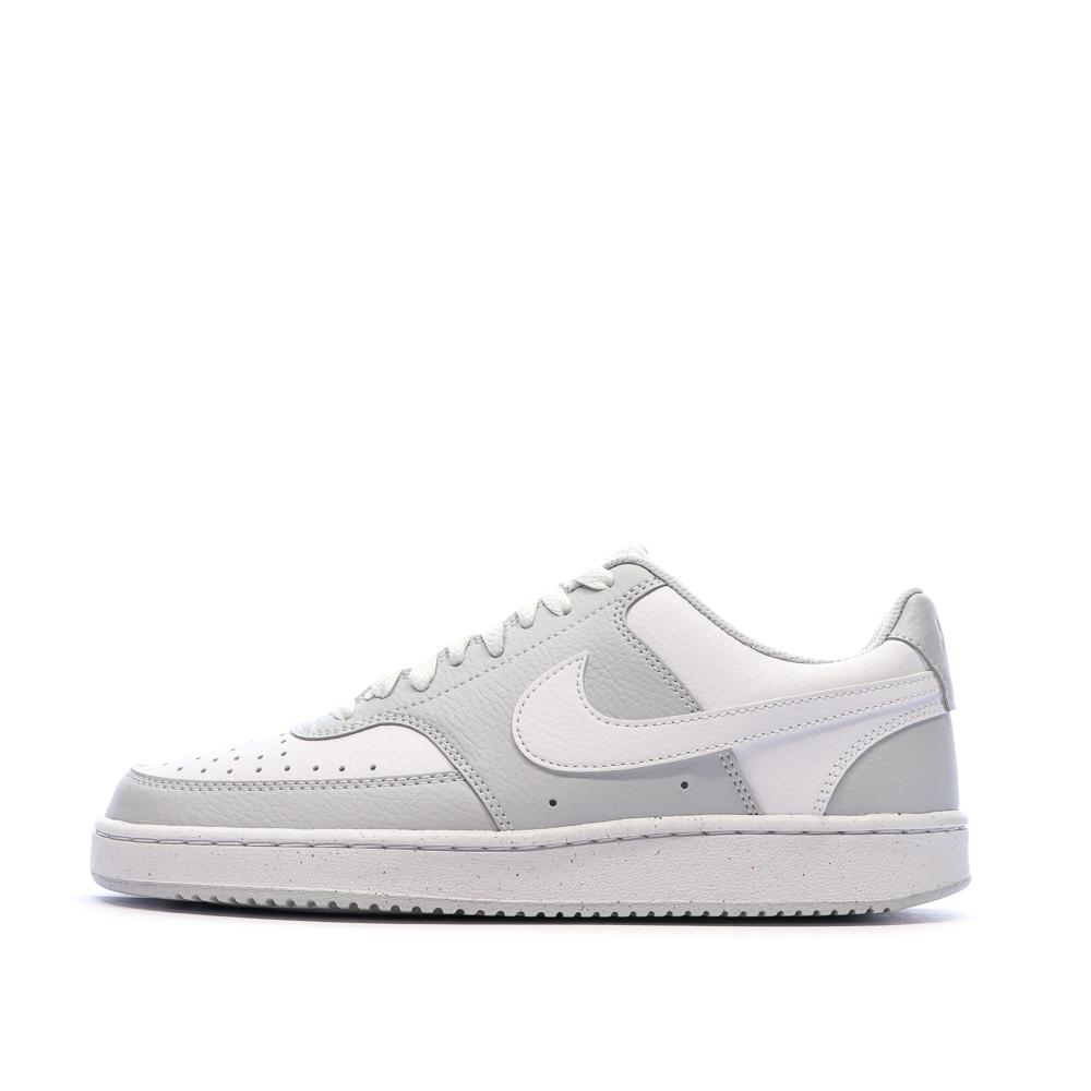 Baskets Grises/Blanches Homme Nike Court Vision Lo pas cher