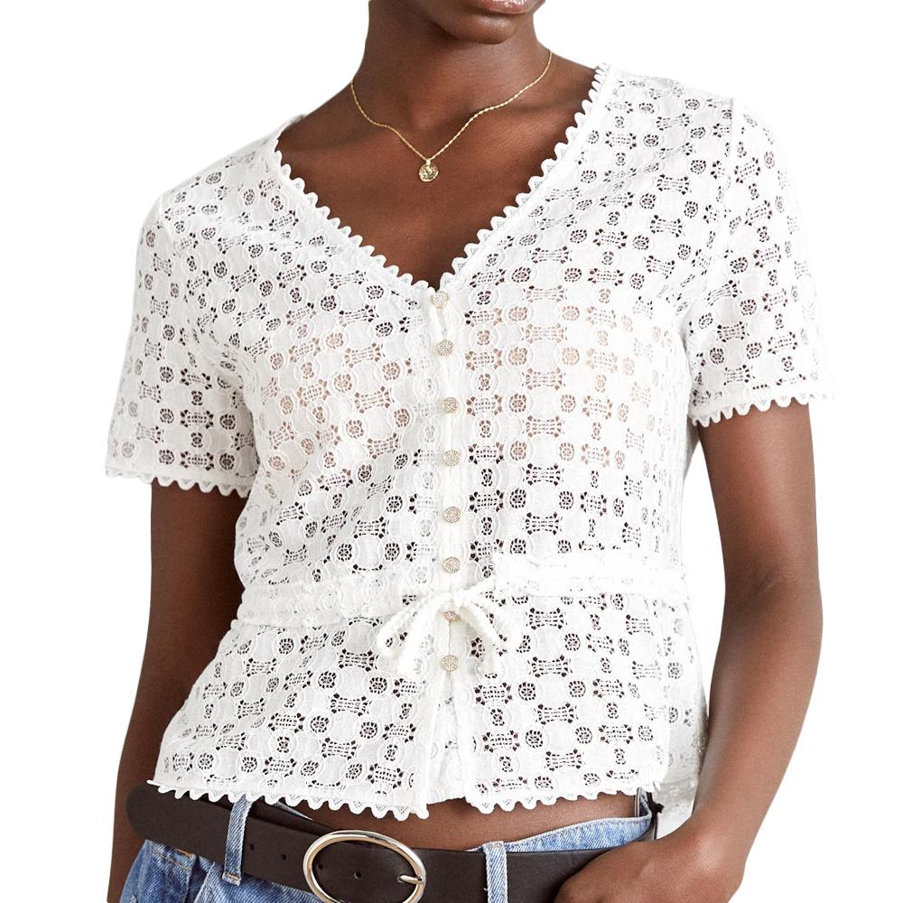 Blouse Blanche Femme Morgan DATE pas cher
