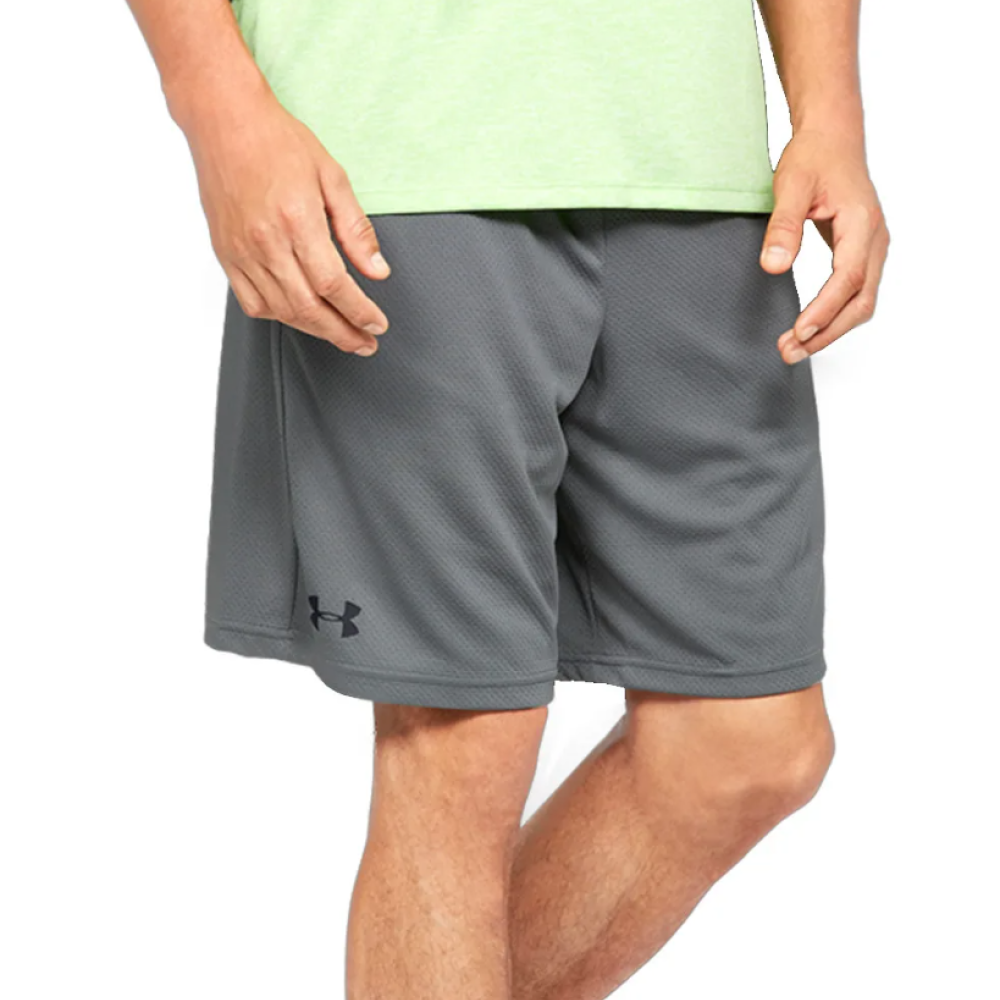 Short de sport gris homme Under Armour Tech Mesh pas cher