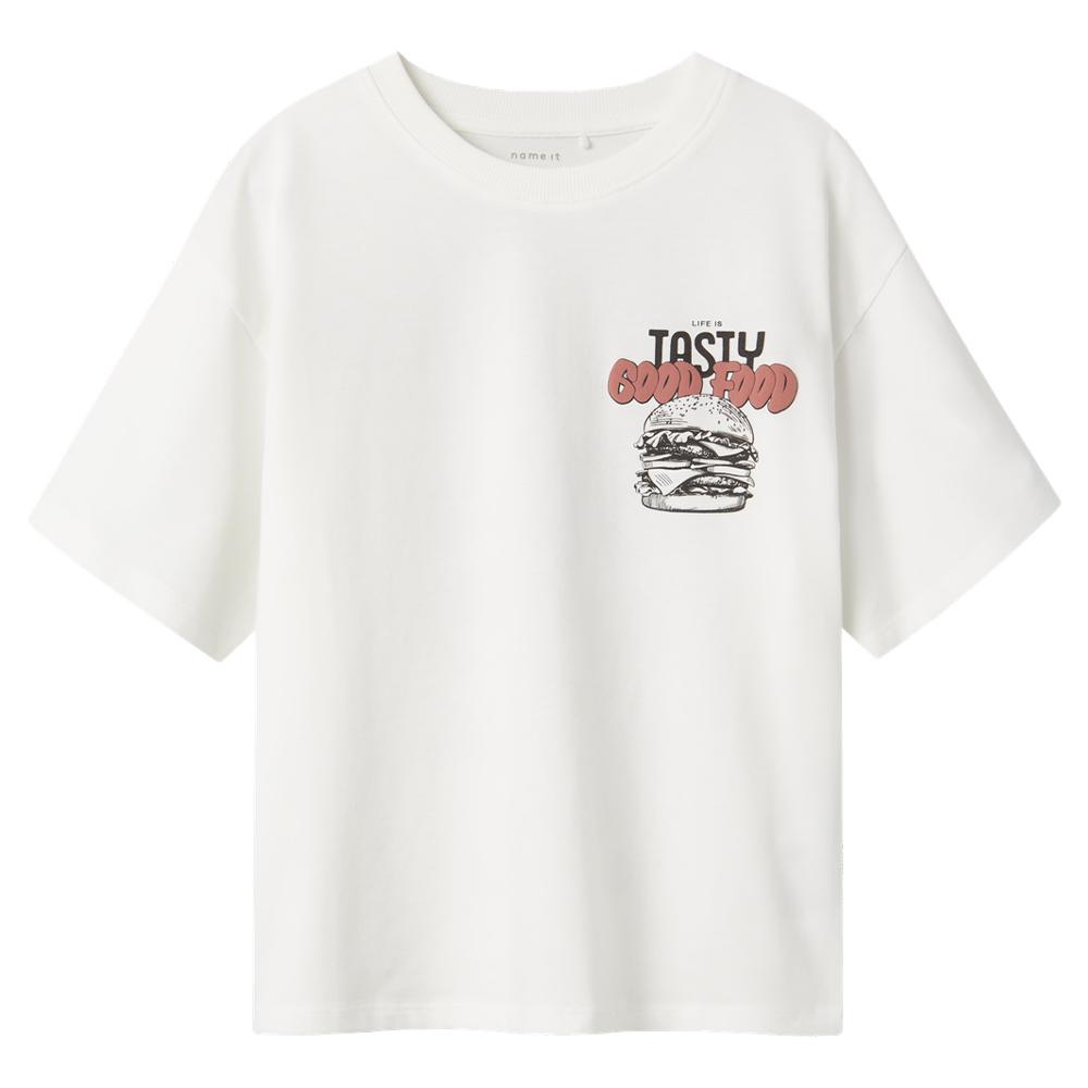 T-shirt Blanc Garçon Name it Tibilbo pas cher
