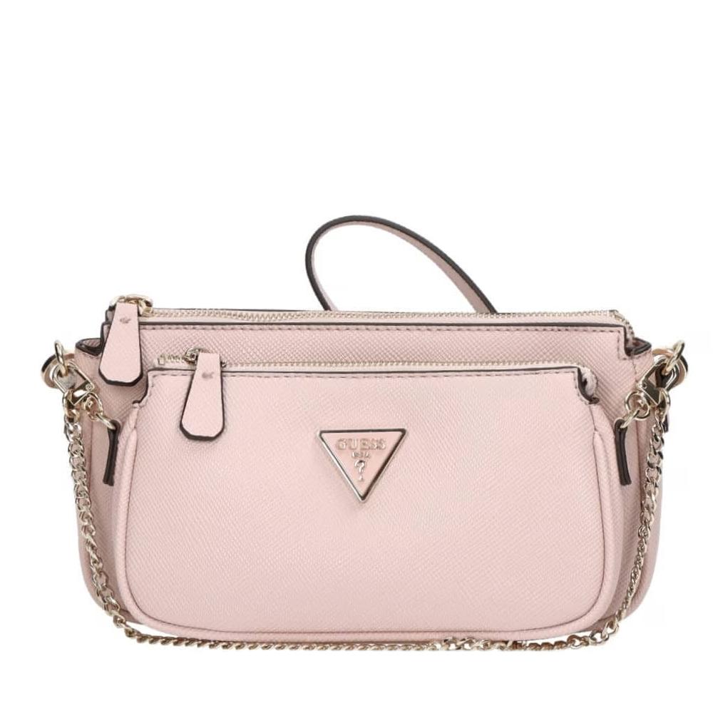 Sac à Bandoulière Rose Femme Guess Noelle Saffiano pas cher
