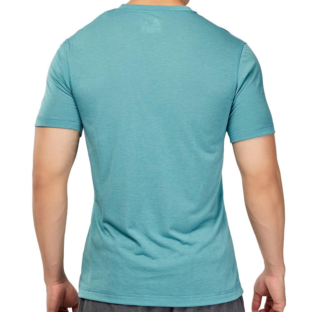 T-shirt Bleu Homme Reebok Workout vue 2