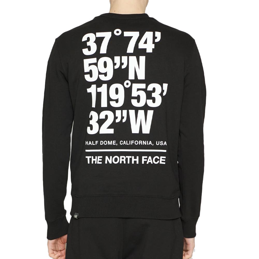 Sweat Noir Homme The North Face Coordinates Crew vue 2