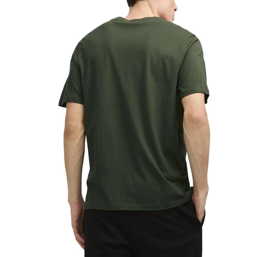 T-shirt Kaki Homme Jack & Jones Ferris 12287695 vue 2