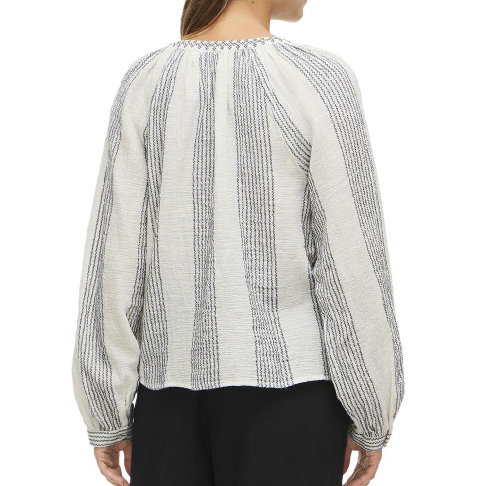 Blouse Blanche/Grise Femme Vila Zoffe vue 2