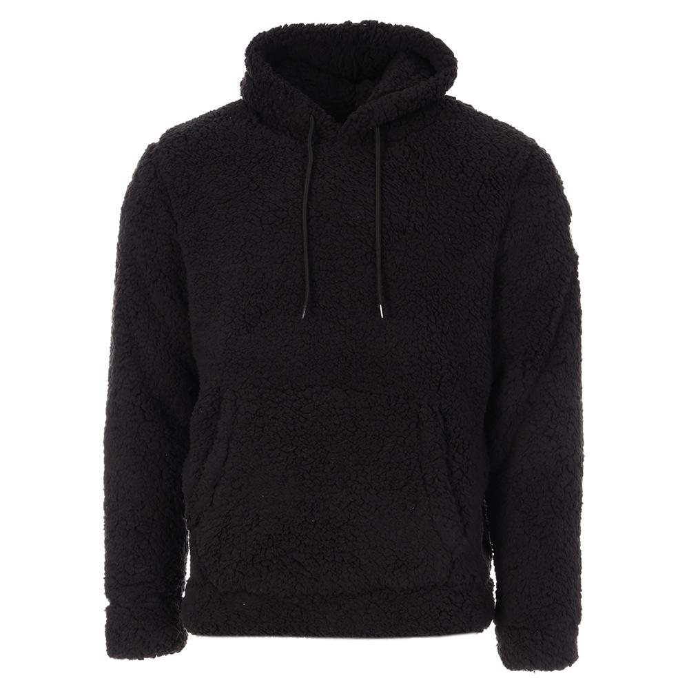 Sweat Sherpa Noir Homme Paname Brothers Full Zip pas cher