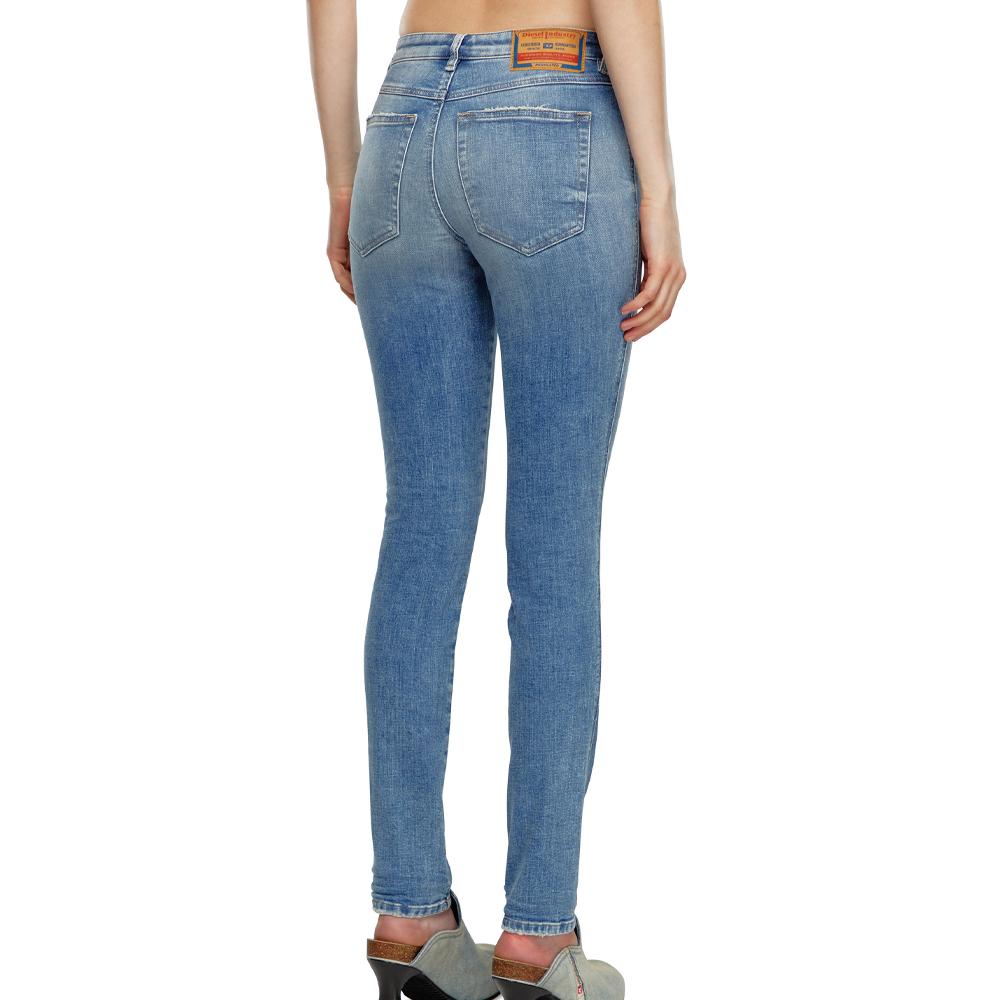 Jean Slim Bleu Femme Diesel Babhila vue 2