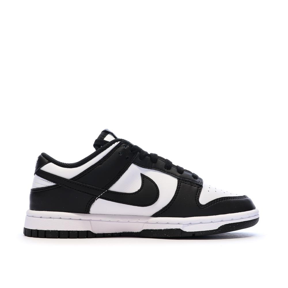 Dunk Low Baskets Blanches/Noires Femme Nike vue 2