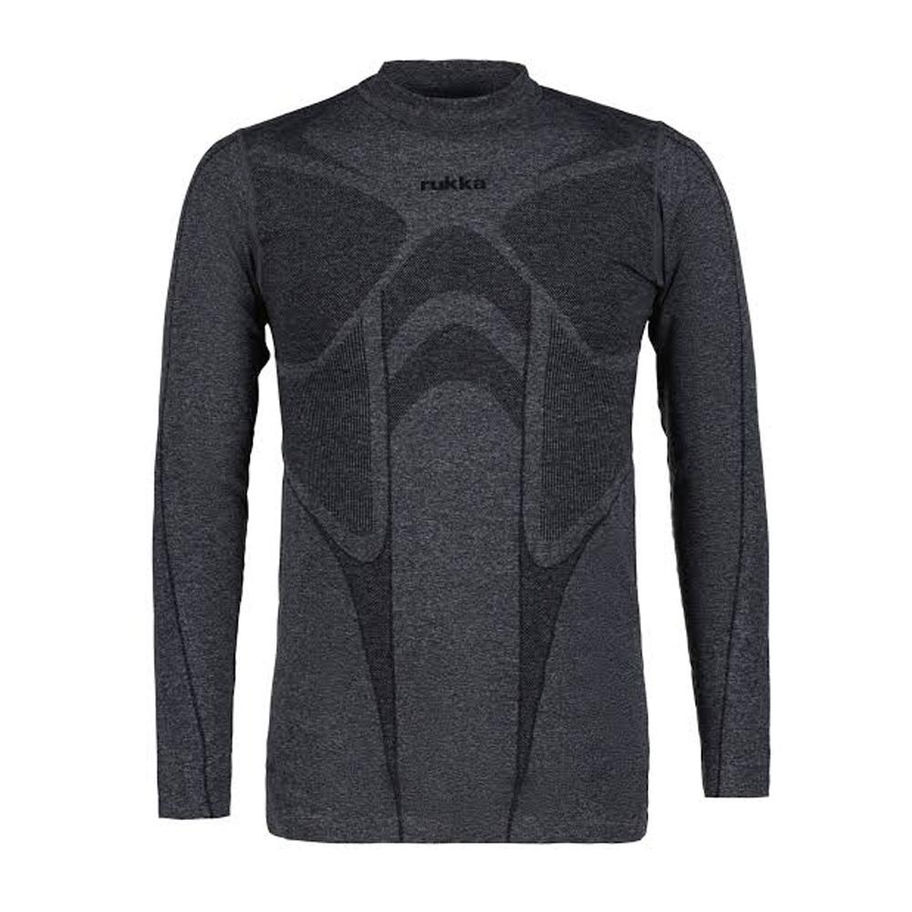 T-shirt Manches Longues Gris Foncé Homme Rukka Tira pas cher