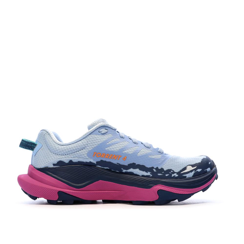 Chaussures de Trail Bleu/Rose Femme Hoka Torrent 4 vue 2