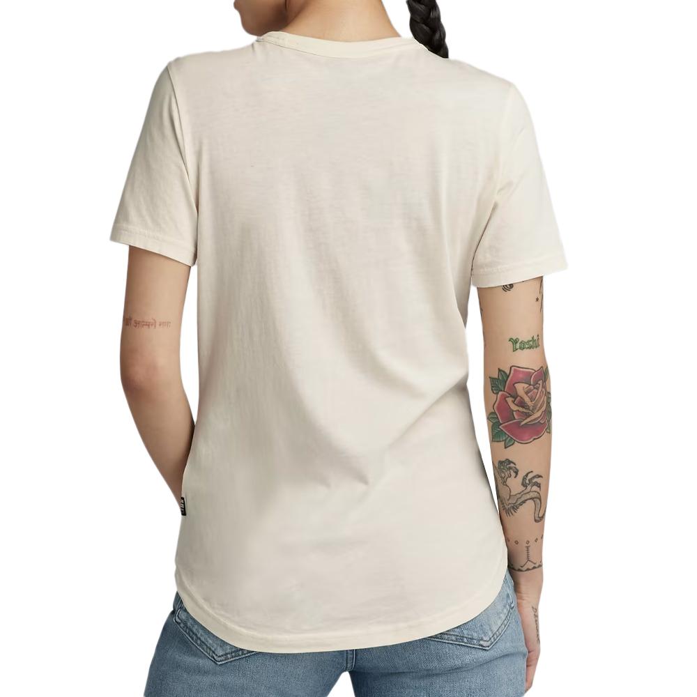 T-shirt Beige Femme G-Star Raw Autograph vue 2