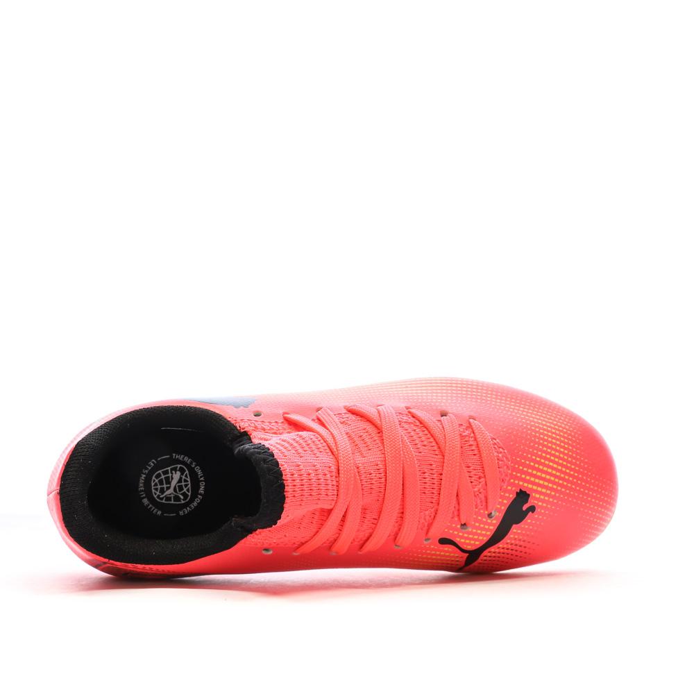 Chaussures de football Orange Garçon Puma Future 7 vue 4