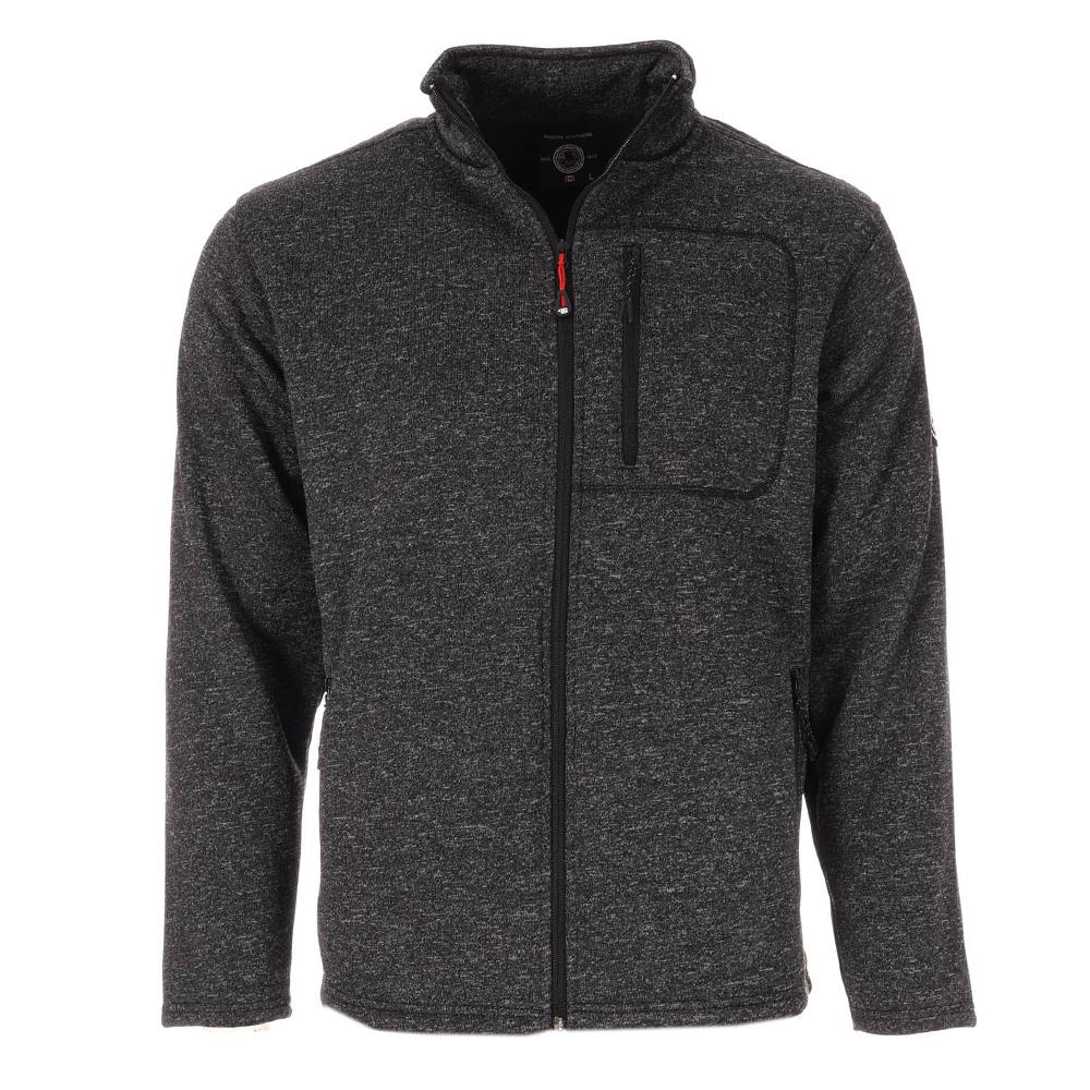 Veste Polaire Noir/Gris Homme Paname Brothers Sherpa pas cher