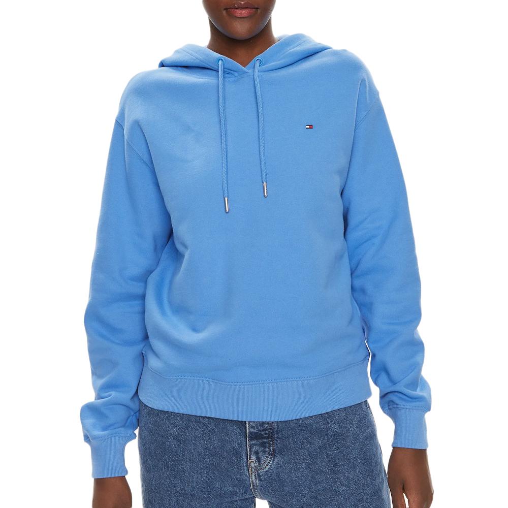 Sweat Bleu Femme Tommy Hilfiger On Chest pas cher
