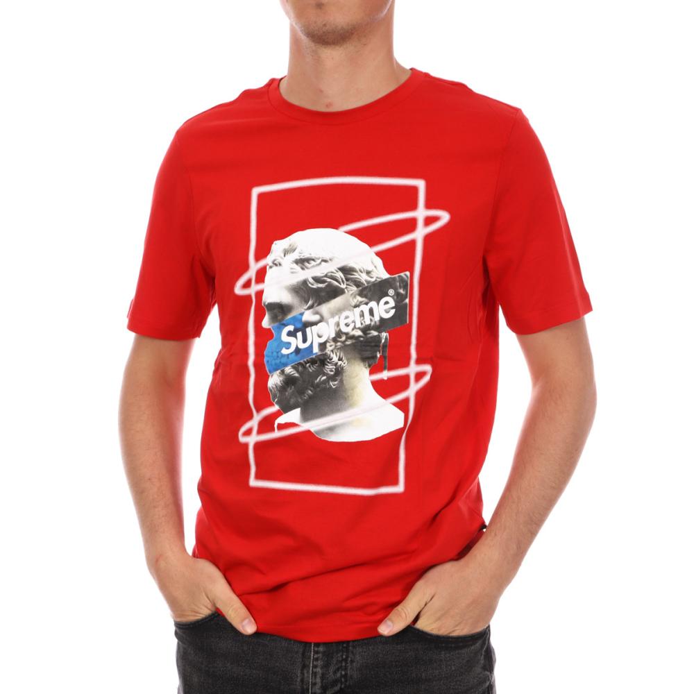 T-shirt Rouge Homme Supreme Grip Greece pas cher
