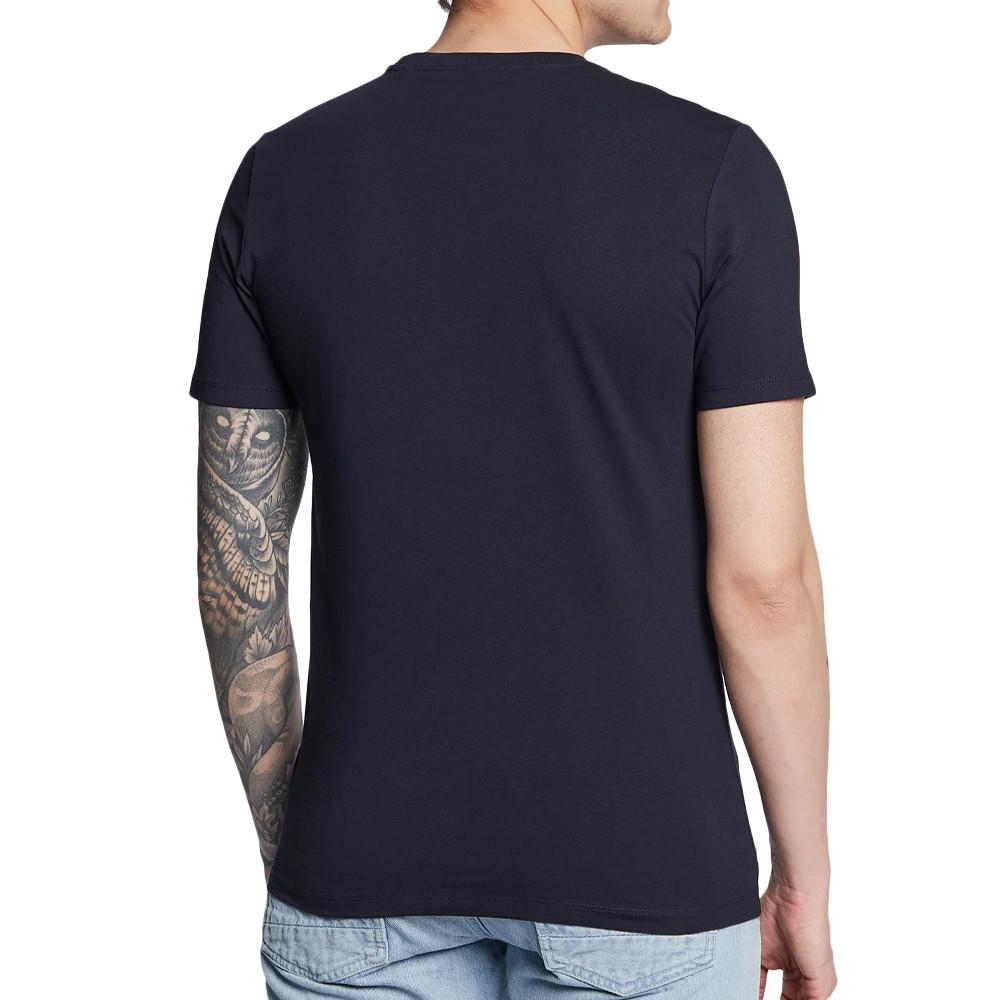 T-shirt Marine Homme Guess Vertical vue 2