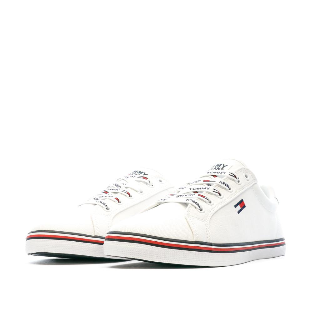 Baskets Blanc Femme Tommy Hilfiger Essential Lace vue 6