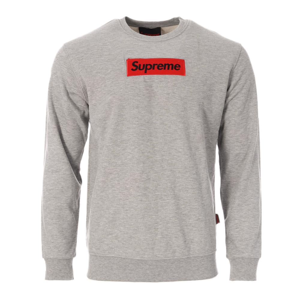 Sweat Gris Homme Supreme Grip David pas cher