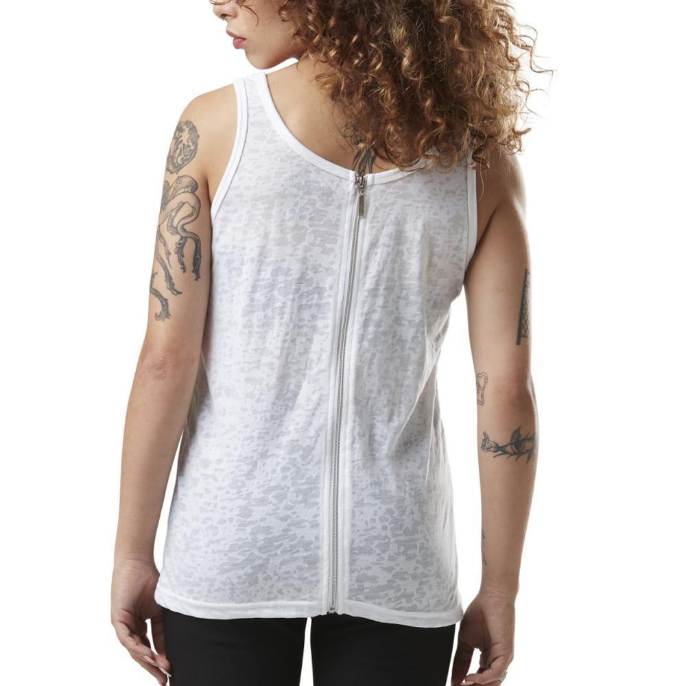 Débardeur Blanc Femme Von Dutch Zip vue 2