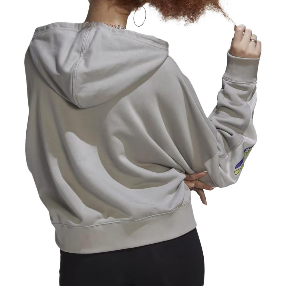 Sweat à Capuche Gris Femme Adidas HF2140 vue 2