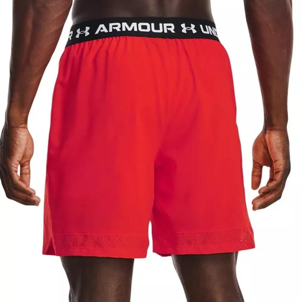 Short de Running Rouge Homme Under Armour Vanish Woven vue 2