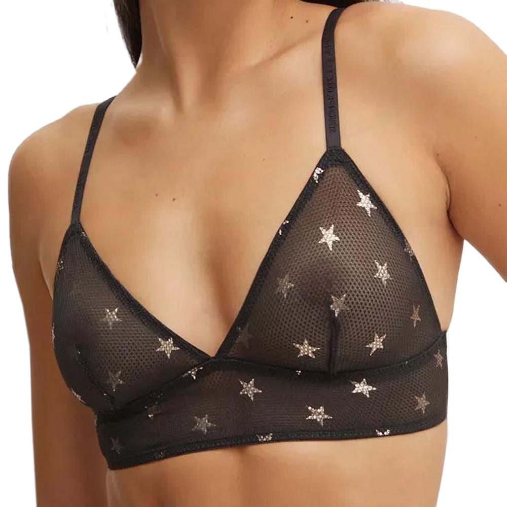 Brassière Noire Femme Tommy Hilfiger Longline pas cher