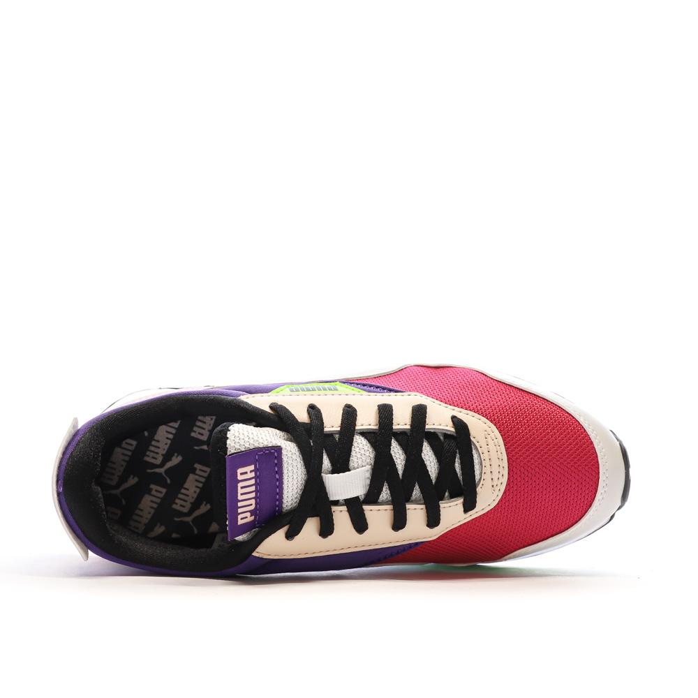 Baskets Violette/Jaune Femme Puma Cruise Rider vue 4