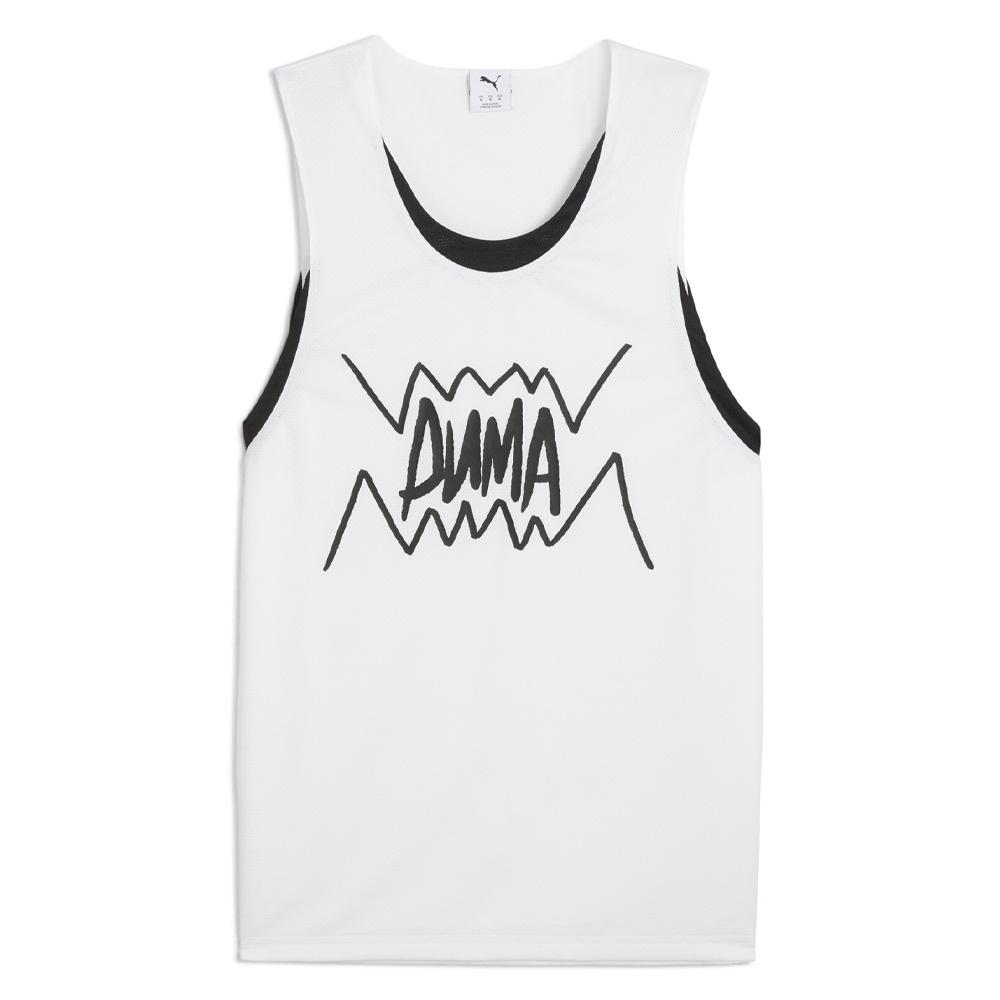 Débardeur de Basketball Blanc/Noir Homme Puma Jaws Core Tank pas cher