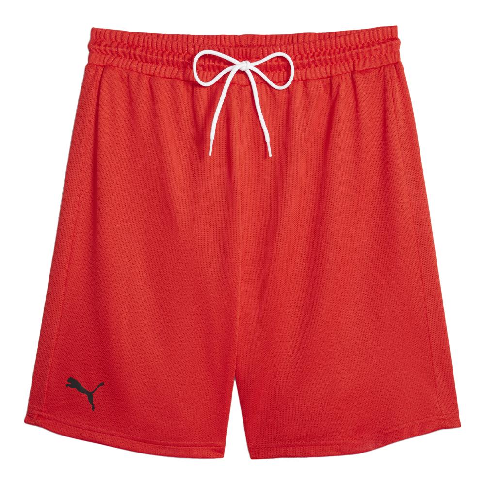 Short Rouge Homme Puma Hoops pas cher