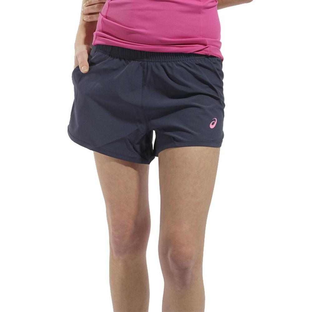 Short de Running Marine Femme Asics pas cher