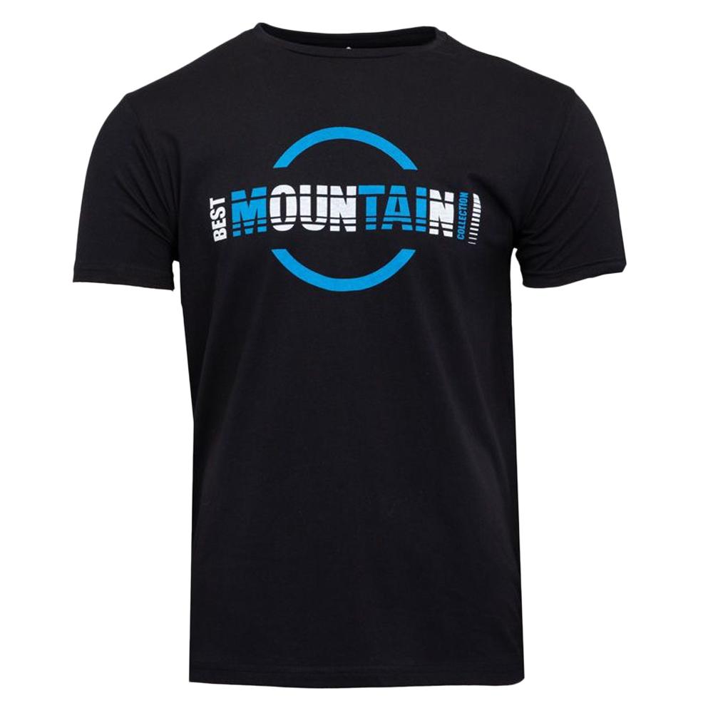 T-shirt Noir Homme Best Mountain Photoprint pas cher