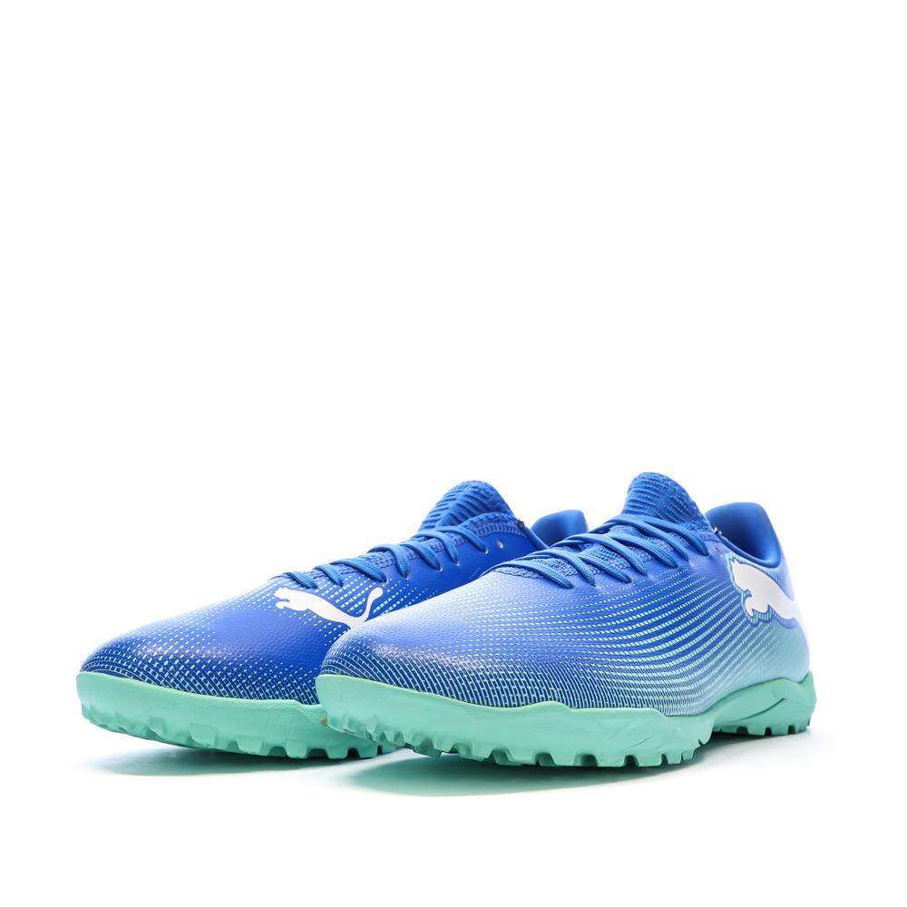 Chaussures de Foot Bleues Homme Puma Future 7 Play TT vue 6