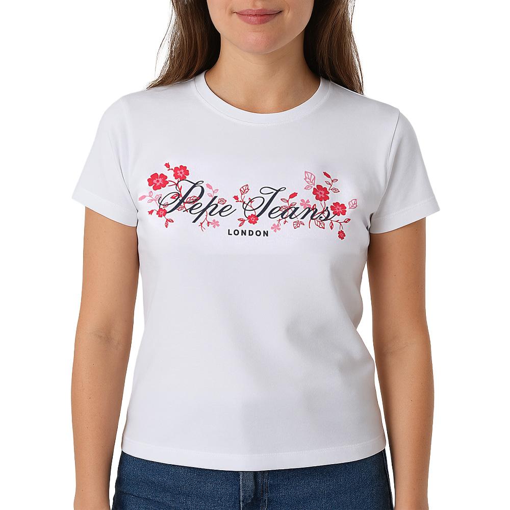 T-Shirt White Men Pepe jeans Pjl L Nd T affordable