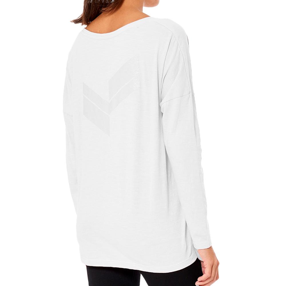 T-shirt Manches Longues Blanc Femme Kaporal 23 vue 2