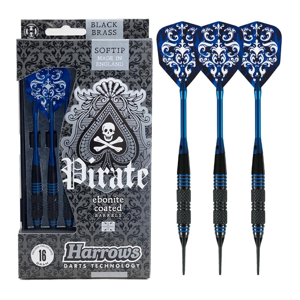 X3 Black/Blue Nylon Pirate Darts affordable