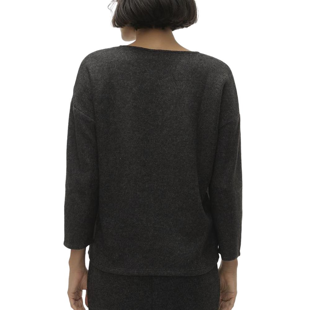 Pull Gris foncé Femme Vero Moda Blis vue 2
