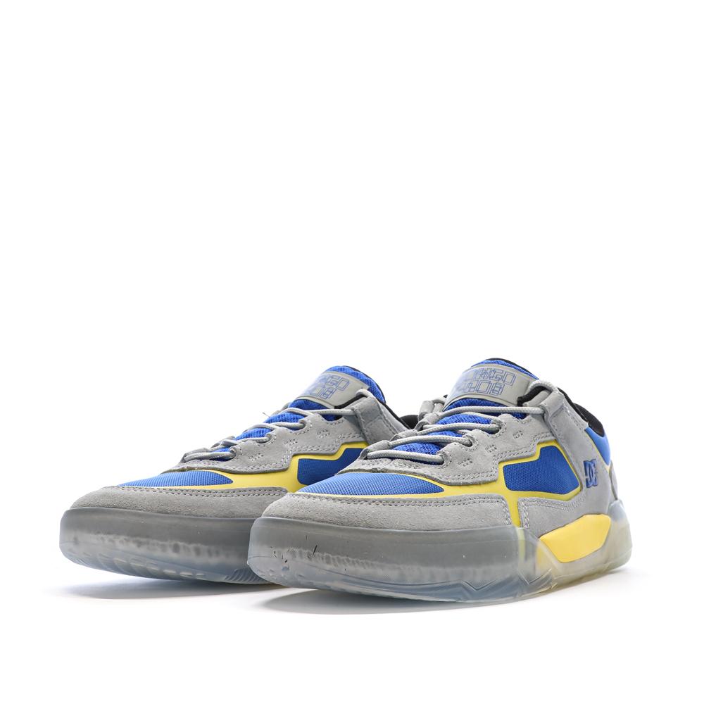 Zapatillas de deporte grises/azules/amarillas para hombre Dc shoes Metric X Hongo ver 6