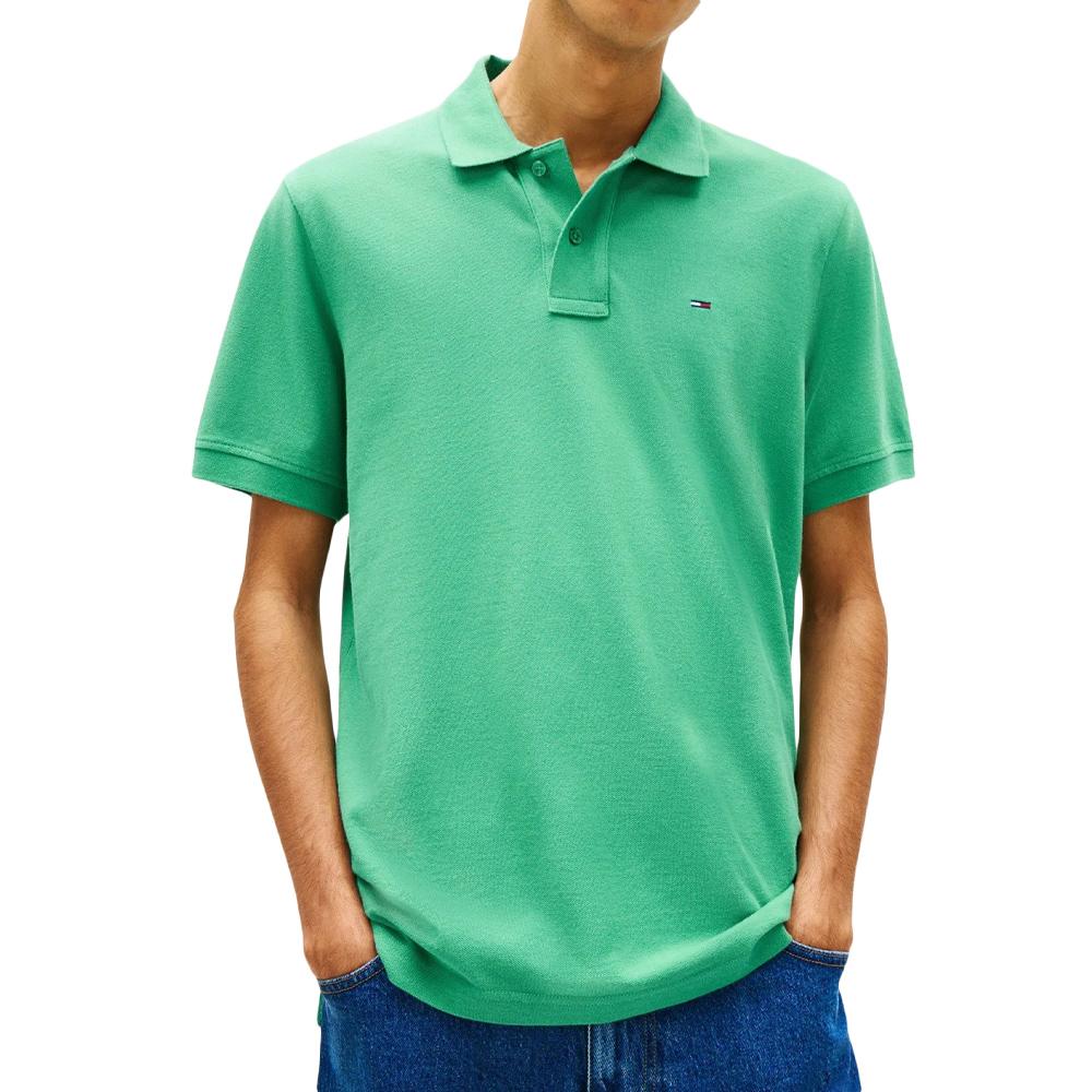 Polo Vert Homme Tommy Hilfiger Regular pas cher