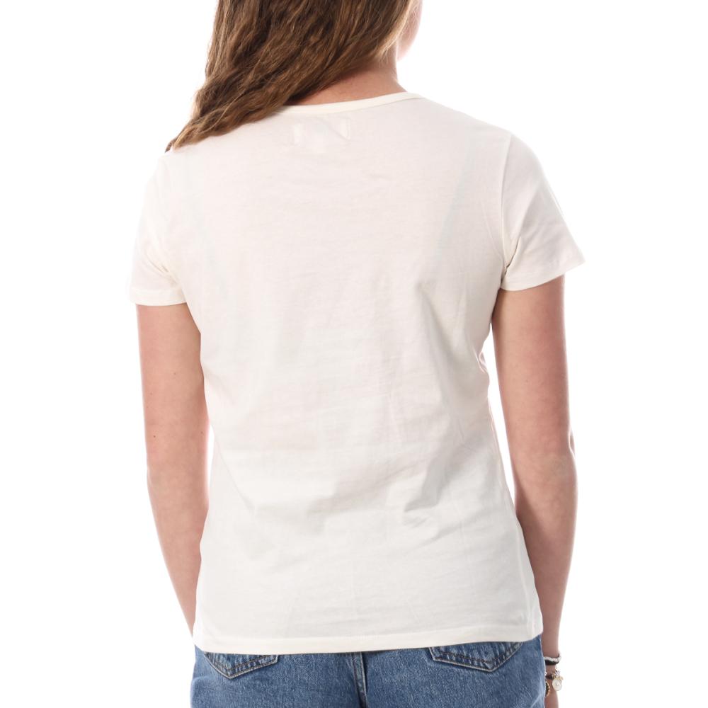T-shirt Écru Femme Lee Cooper Onala vue 2
