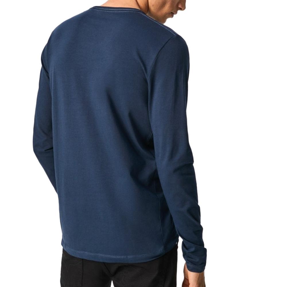 T-Shirt Manches Longues Marine Homme Pepe jeans Original Basic 2 vue 2