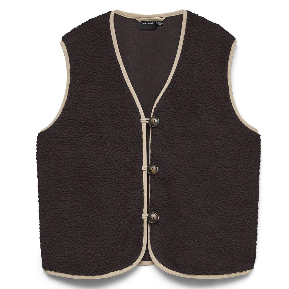 Gilet sans manches Marron Femme Vero Moda Cleo pas cher