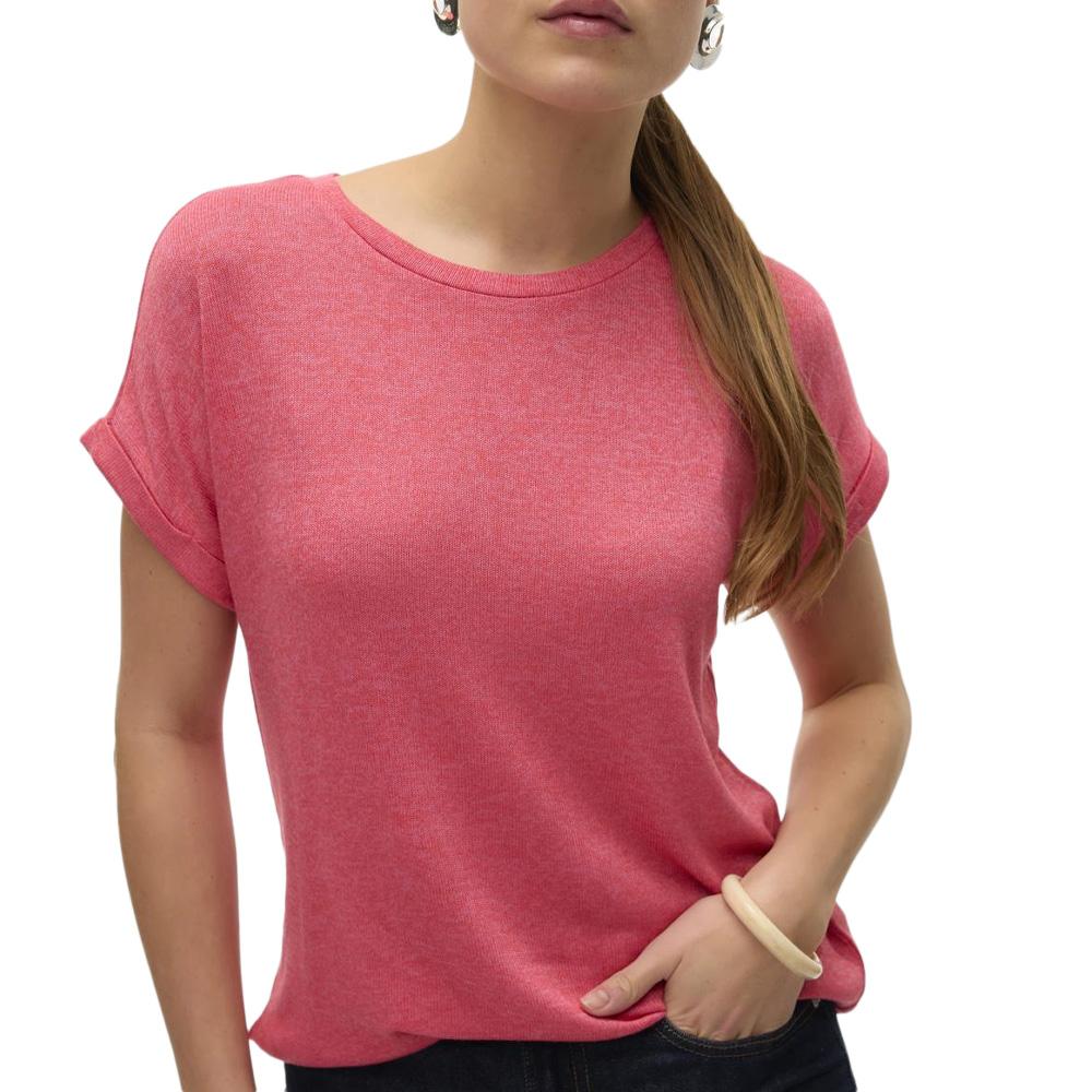 T-Shirt Rose Fuchsia Femme Vero Moda Brianna 10291353 pas cher
