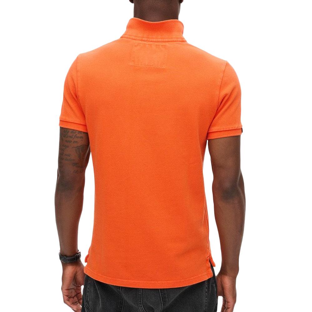 Superdry Vintage Athletic Men’s Orange Polo Shirt Photo of the Espace des Marques %store% store - view of %key%