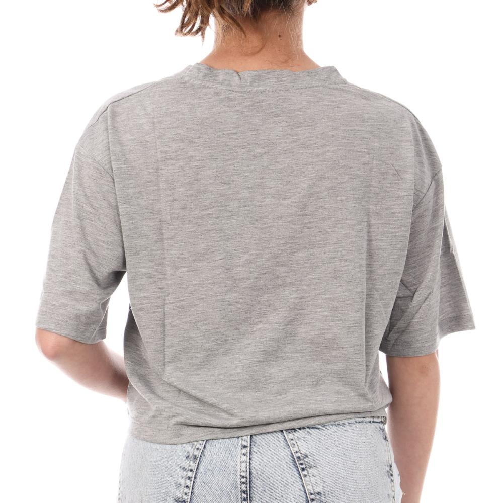 T-shirt Gris Crop Femme Supreme Grip Ranaka vue 2