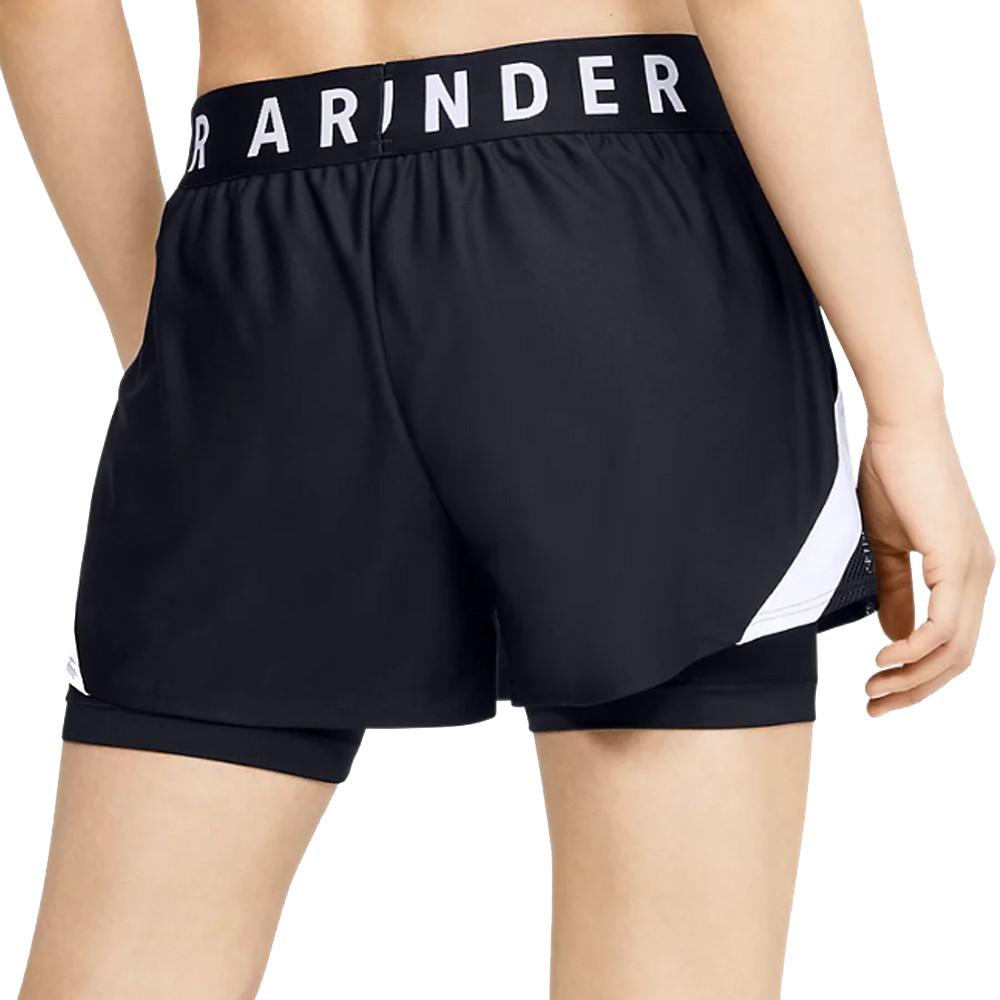 Short noir femme Under Armour Play Up 2-in-1 vue 2