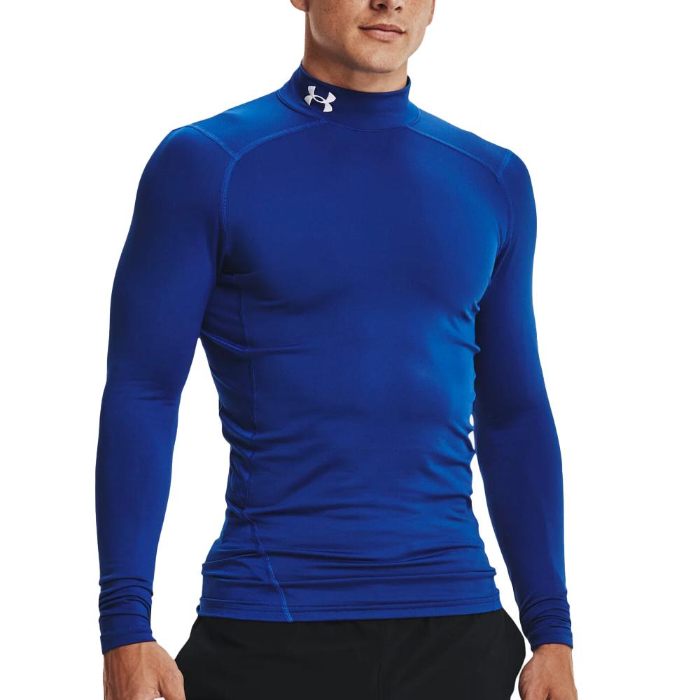T-shirt Bleu Homme Under Armour Comp Mock pas cher