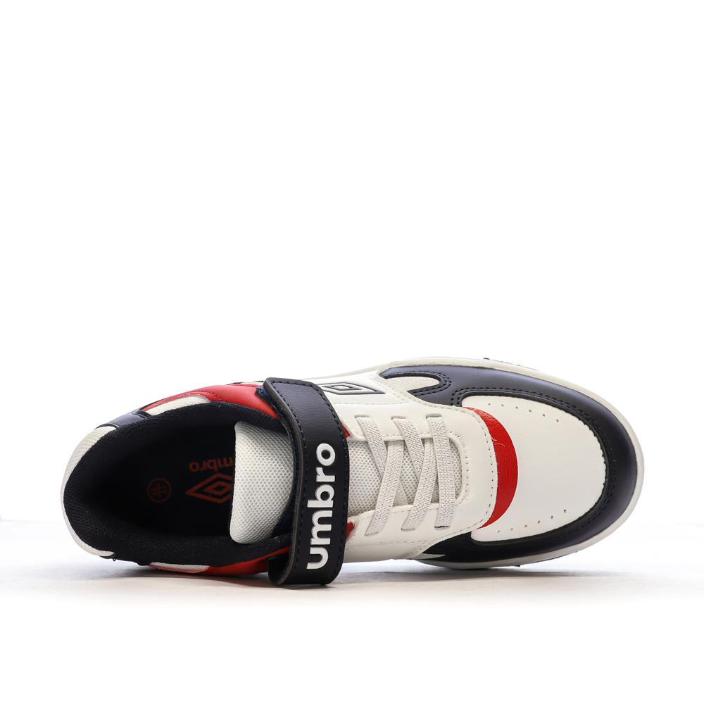 Baskets Blanches/Rouges/Marine Garçon Umbro Travys vue 4