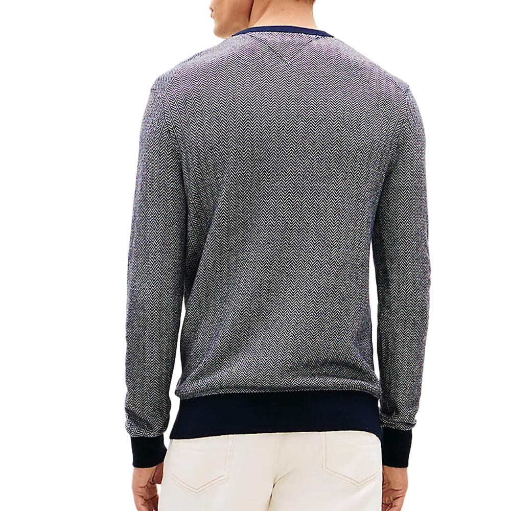 Pull Gris Clair Homme Tommy Hilfiger Pima vue 2